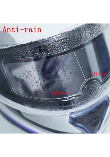 Chuangyinshop Mix 4pcs Motorcycle Kask İçin Anti Fog Ve Yağmurluk Film Net Nano Kaplama Görüş Koruma Dayanıklı