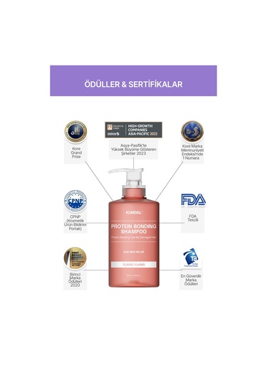 Kundal Ylang Ylang Protein Kompleksi İçeren Onarıcı Bakım Şampuanı 500 ML