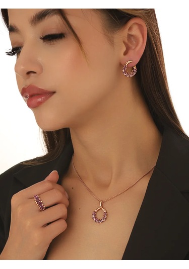 Serebranyj Dom 925 Ayar Gümüş Doğal Ametist Yüzük 173264017 Altın