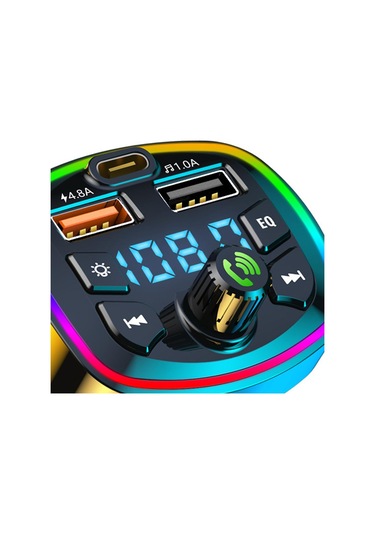 Suntek Araba Bluetooth Verici Bluetooth 5.0 Çakmak, 2 Usb