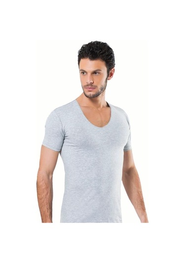 6 Lı Paket Hmd Likralı Erkek Bisiklet Yaka Kısakol Atlet Renkli 7