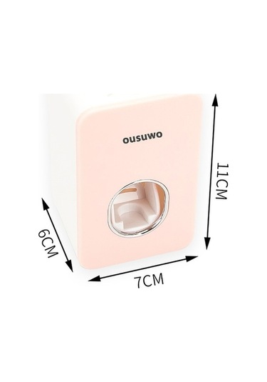 Flybuy Tembel Sıkma Rafı Rafı Pembe Pembe Otomatik Macunu Macunu Macunu Fırçası Eseri Duvar Diş Diş Diş Diş Delme Bosphorusboutique Askısı Ah Mv Pembe