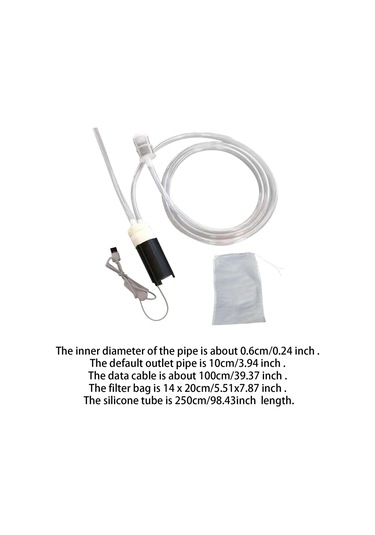 Suntek Taşınabilir Şarap Emiş Cihazı 2,5m-silikon-tüp