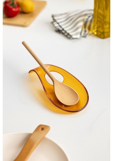 Akrilik Bal Tezgah Üstü Kirli Kaşıklık & Kepçe Altlığı