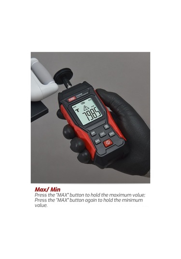 Ebitda Taşınabilir Dijital Takometre Ta500a/b/c - Yüksek Hassasiyet Optoelektronik/temaslı Ölçüm Siyah Siyah Ta500b