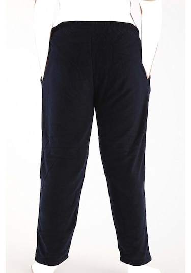 Lüx Polar Cepli Kışlık Kadın Pijama Altı Ra1 Siyah