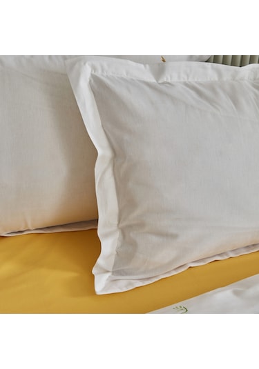 Karaca Home Herbal %100 Pamuk Çift Kişilik Nevresim Pike Set Beyaz