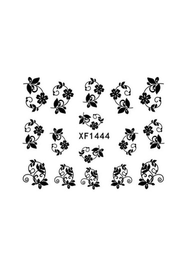 Çiçek Desenli Dekorasyon Tırnak Sanatı Çıkartmaları Kendinden Yapışkanlı Manikür Çıkartmaları Xf1444