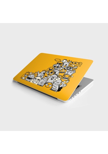 Laptop Sticker Bilgisayar Notebook Pc Kaplama Etiketi Doodle