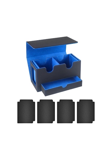 Suntek Kart Güverte Kutusu Oyun Kartı Kılıfı Oyuncak İç-mavi