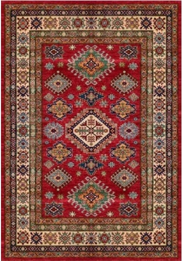 Çam Halı Gloria Td741 Multi Etnik Desen Dokuma Saçaklı Kilim