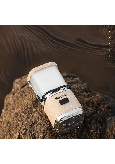 Pazly Usb Şarjlı Ipx5 Su Geçirmez Kamp Feneri, 3 Işık Modu, 2000mah Pil, Taşınabilir Çadır Aydınlatıcısı - Lacivert Çok Renkli Çok Renkli