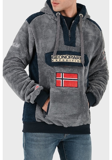 Norway Geographical Erkek Sweat Gymclasssherco Koyu Gri Koyu Gri