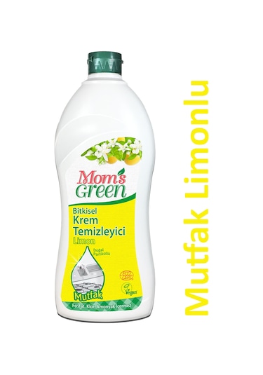 Mom's Green Bitkisel Limon Mutfak Krem Temizleyici 750 ML