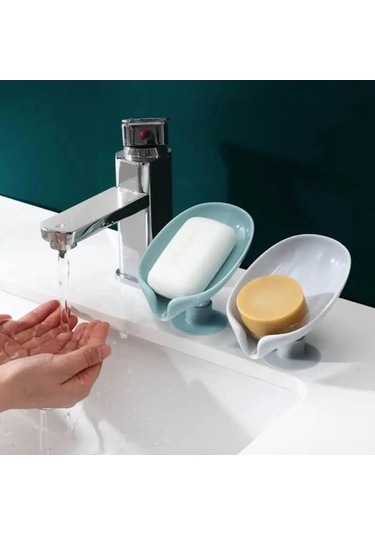 Ulzyvf Yeşil Yaprak Vantuz Sünger Su Şekli Sabunluk Raf Drenaj Çanak Adet Açık 1 Kw Açık Yeşil