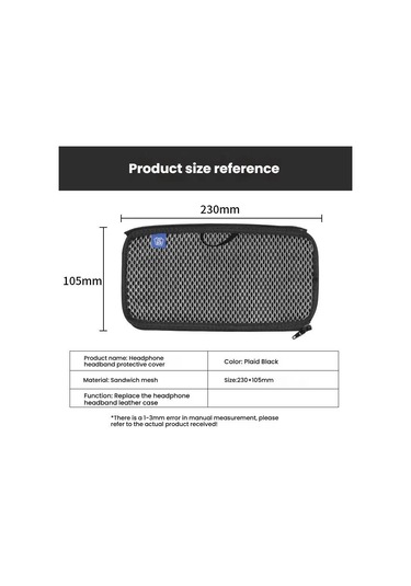 Asus Rog Delta S Kulaklık Başlığı Işın Kılıfı Kafa Bandı Yastığı Siyah