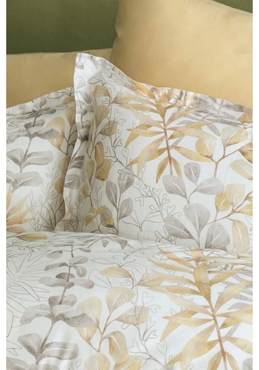 Occale Beige 210 Tc 83 Tel Pamuk Saten Nevresim Takımı Tek Kişilik