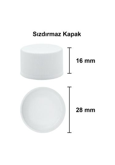 Afracam Cold Brew Yassı Şeffaf 200 ML Beyaz Kapaklı Cam Şişe 15 Adet