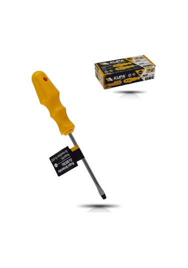 Kupa Tornavida Mıknatıslı Düz Uçlu 5.0 - 10 Cm.