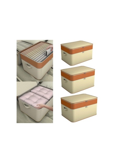 Unimarket Çift Fermuarlı Elbise Saklama Çantası, Gardırop Ayırma Saklama Kutusu, Çift Katmanlı Oxford Fermuarlı Elbise Saklama Çantası, Giysiler Için Taşınabilir Saklama Çantası, Ev Için Kat Lmvyx1