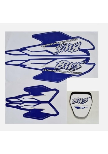 Yamaha Bws 100 Arma Seti Sticker Mavi