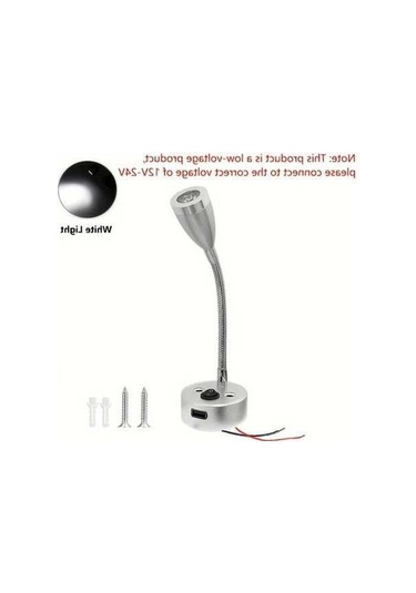 Trendooze Gaojunshop01 1 Adet Mryc Led Masaüstü Spot Işık Ayar Düğmeli Gümüş 3w Ayrıntılı Beyaz Işık