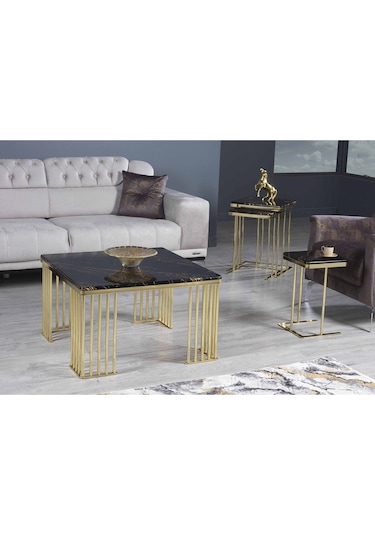 Premium Kare Orta Sehba Zigon Sehba Lambader Komple Set Premium Gold Altın