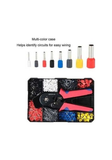 Fastbuy 1200 Adet Tüp Tipi Terminal Blok Sıkma Penessi Seti, Pratik Plastik Kutu İçin Uygun, Kullanışlı