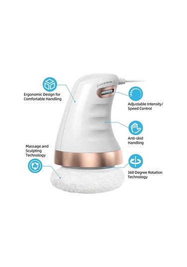 Jian Fan Tam Vücut Masajızayı Flama Yağitici Beyaz