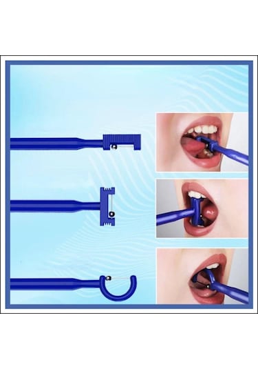 Mavi Çocuklar Çocuk Dil Ucu Egzersiz Seti Dil Eğitim Araçları Oral Kas Gücü Terapisi Konuşma Aracı