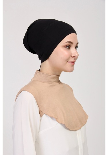 Düz Balıkçı Yakalı Kurtarıcı Boyunluk Bej