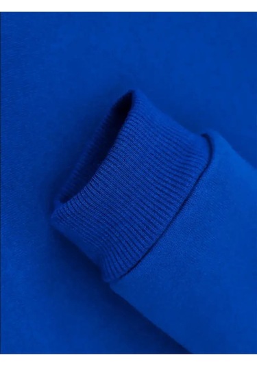 Kızlar İçin Sonbahar Kışlık Kapüşonlu Sweatshirt Fermarlı Ayıcık Mavi