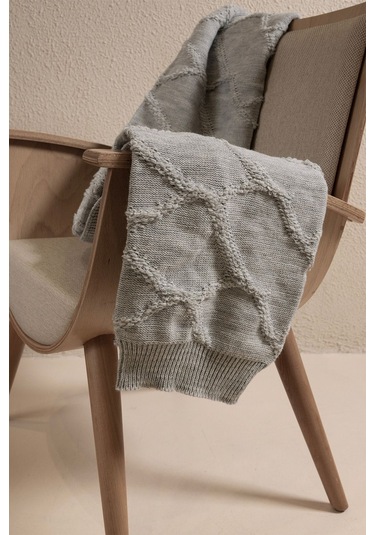 Espuma De Mar Gri Tek Kişilik Battaniye 160x220 37131 Gri