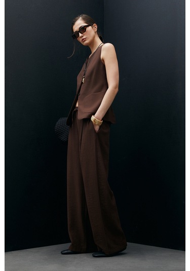 Lufian Dıana Kadın Pantolon Kahverengi Kahverengi 121190021100400 Kahverengi