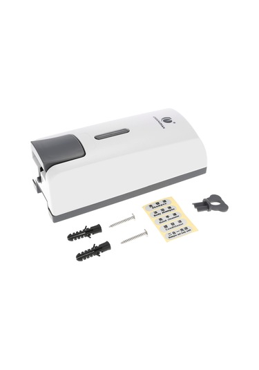 Hombey Duvar Tipi 300ml Sabun Dağıtıcı, Tek Bölmeli Manuel Basma, Banyo/hotel Abs Materyal, Beyaz, Sızıntı Engeli, El Sabunu/şampuan Kutusu Diğer