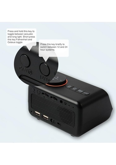 Wondernest Vе Sıcaklık Saat Radyolu No.6645 Likеn Fonksiyonlu Fm Çok Çalar