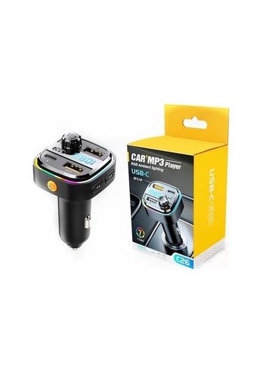 Artfulabode Verici Usb Ses Şarj Bluetooth Handsfree Çift Çalar C26 Araç Kiti