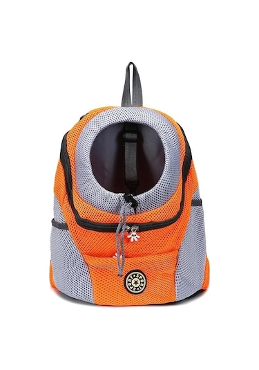 Fochsia Açık Evcil Köpek Taşıyıcı Çanta, Boyut: L Turuncu