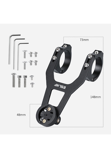 Eslnf Dağ Bisikleti Kıstas Standı Işıklar Tabanı Açık Sürüş Paslanmaz Çelik Stand Siyah Siyah