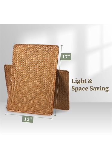 Mutfak Matı Dokuma Amerikan Servisleri 6'lı Set, Doğal Denizotu Isıya Dayanıklı Kahverengi