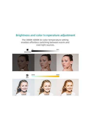 Moly 1200mah Rgb El Feneri 3000k-6000k 76 Led Crı 85ra Type-c 2000lm Parlaklık Ayarı Siyah Siyah