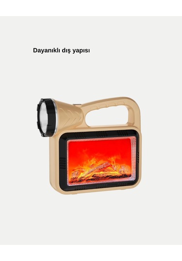 Güneş Enerjili Alev Efektli Lamba Cob Led Su Geçirmez Çok Fonksiyonlu Beyaz