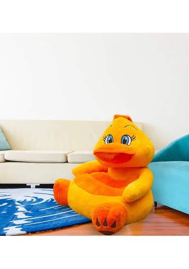 Civciv Peluş Bebek Çocuk Koltuğu Beyaz