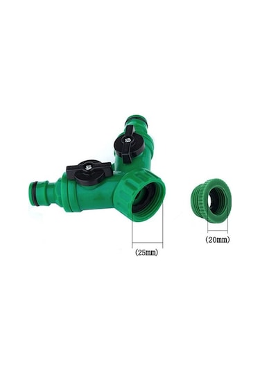 Besthome1 Plastik Bahçe Musluk Çevirici: 2 Çıkışlı Valfli, Ev/bahçe Bağlantısı, Don/kırılma Dayanıklı Abs Mavi Mavi