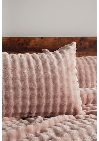 Bubble Battaniye Seti Tek Kişilik Pudra Pudra