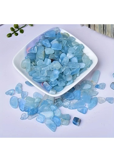 Willowhaven 100g Akuamarin 8-12mm Doğal Kristal Çakıl Takı Ve Dekorasyon