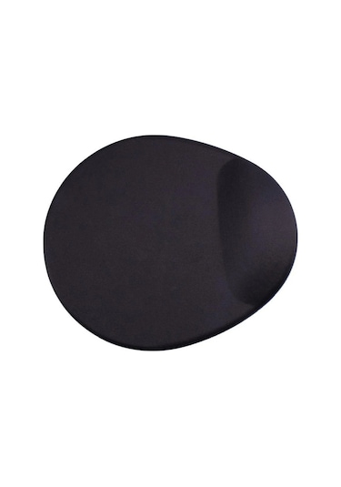 Bilek Destekli Mouse Pad - Siyah Oval Bileklikli Mousepad