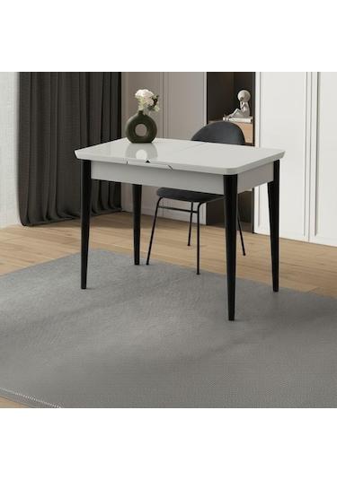 Tekno Suna Mdf Açılır Mutfak Masa Sandalye Takımı 60x100 Gri