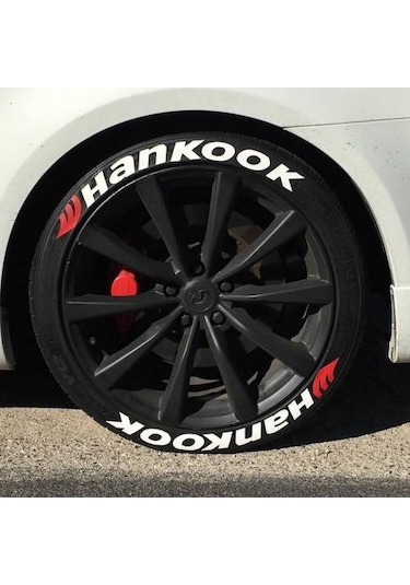 3 Boyutlu Hankook Lastik Yazısı 8 Li Set Atmaz Ve Solmaz