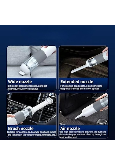 Maoyaya V01 Toz Toplayıcı Süpürgesi Siyah Şarj Kablosuz El Edilebilir Araç Db Siyah